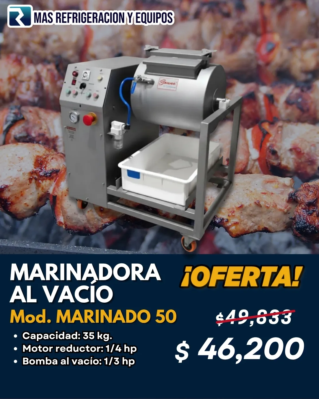 Marinadora al vacio