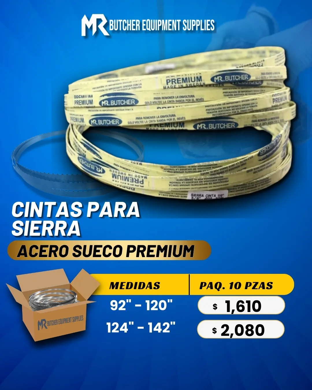Paquete de 10 sierra cintas 92 - 120