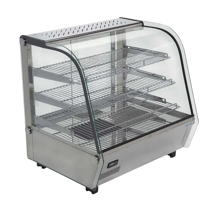 Vitrina caliente sobre mostrador de 67 cm de frente